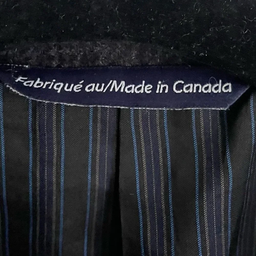 COPPLEY Wool Plaid Blazer Jacket Corduroy Elbow Patches Blue 42L